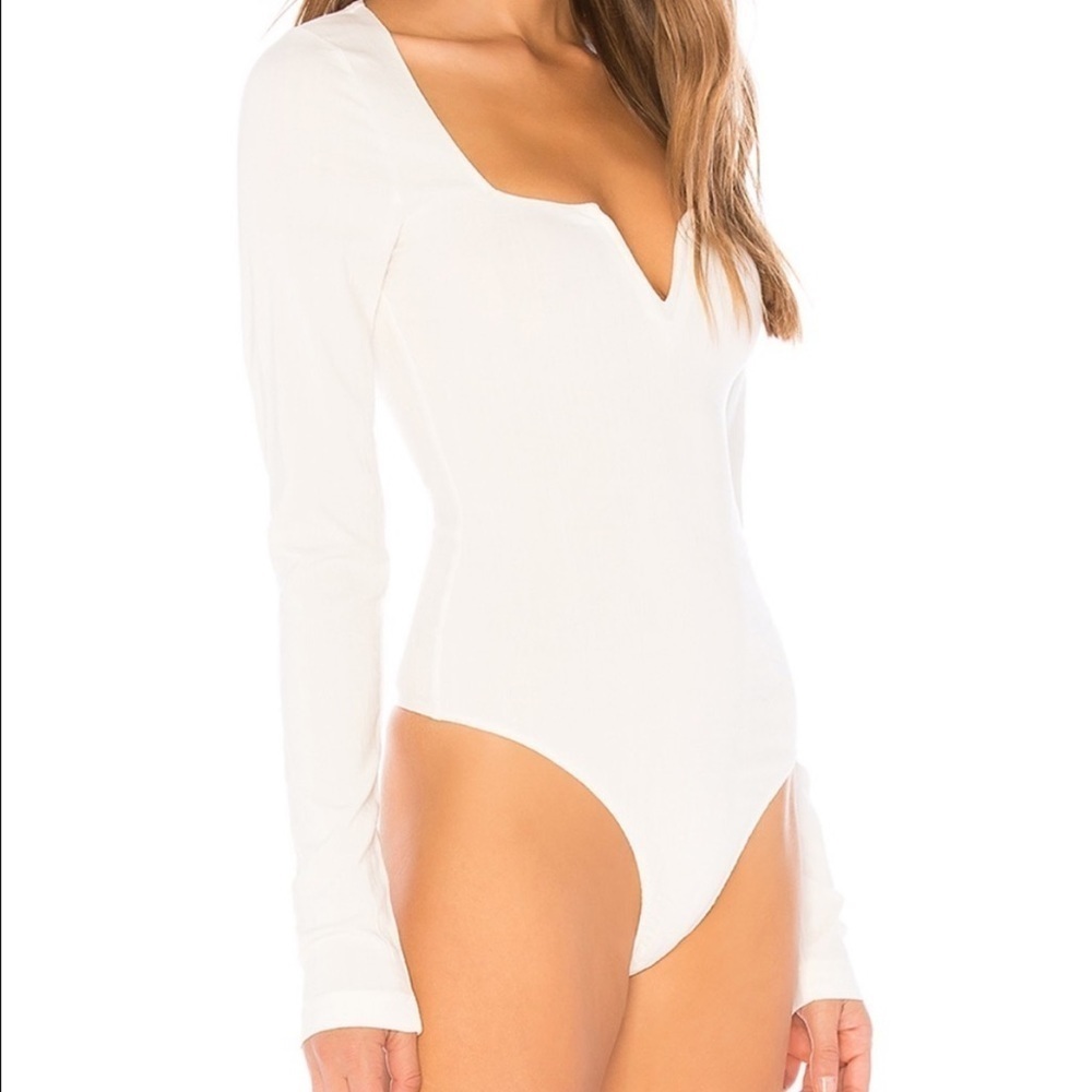 Free People Zoe Bodysuit in Ivory - Large